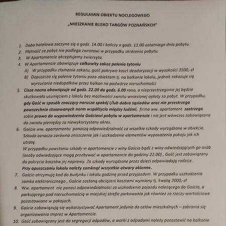 Mieszkanie Blisko Targow Poznanskich Apartment Luaran gambar